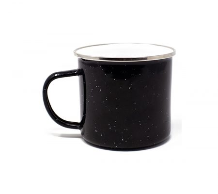 Campfire 17oz speckled mug: black