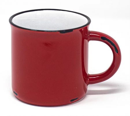 Red Vintage Western 15oz mug with handle