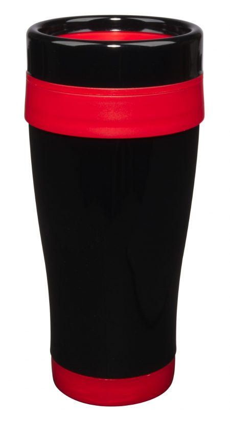 Formula Seven 14oz tumbler with lid and red trim