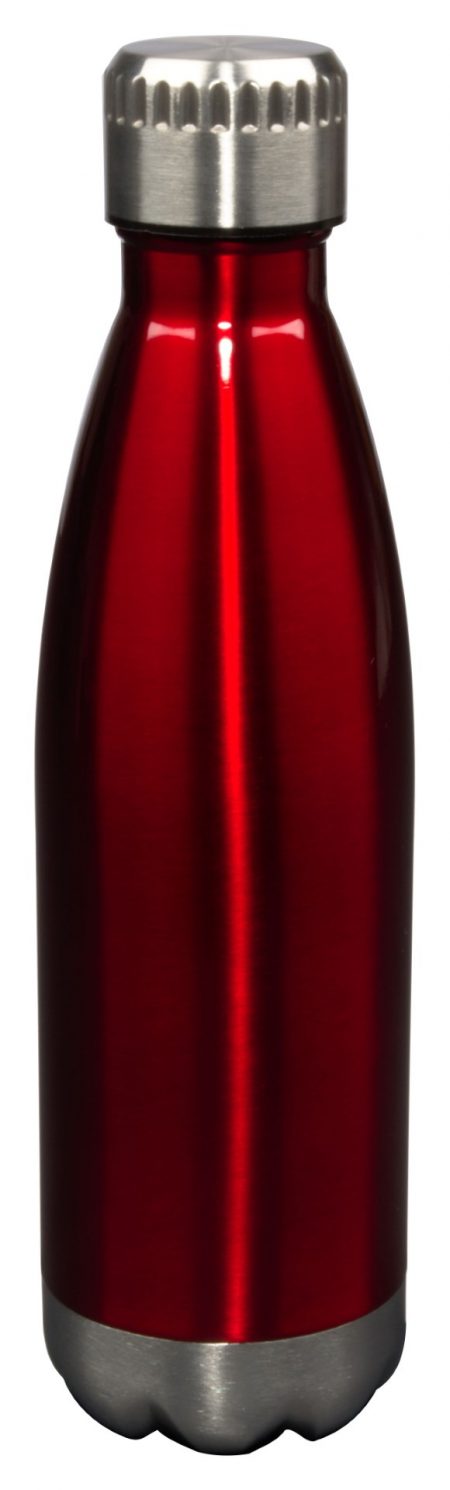 17oz Glacier water bottle with lid - red