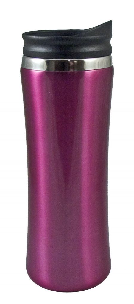 Laguna 14oz pink stainless steel tumbler with lid