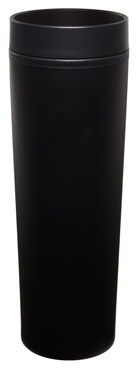 Matte Monterey 16oz black tumbler with lid