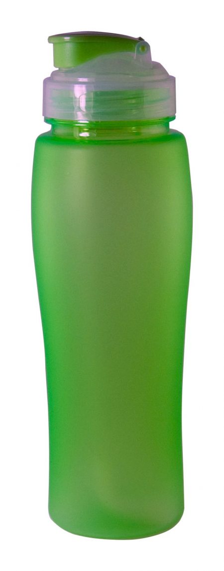 Green Neon 23oz plastic bottle with flip lid