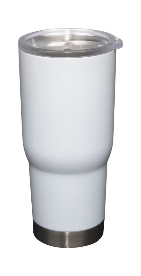Pro22: 22oz Vacuum Insulated white tumbler with lid