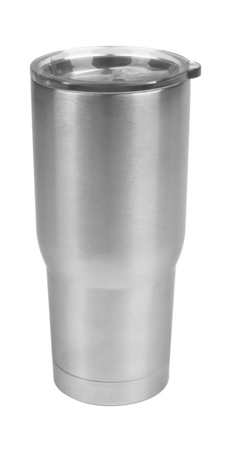 Pro22: 22oz Vacuum Insulated silver tumbler with lid
