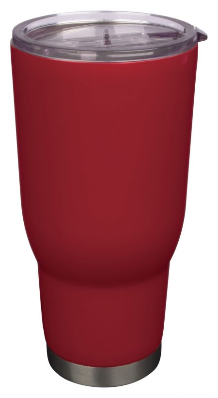 32oz magenta Vacuum Insulated and Powder Coated tumbler with lid