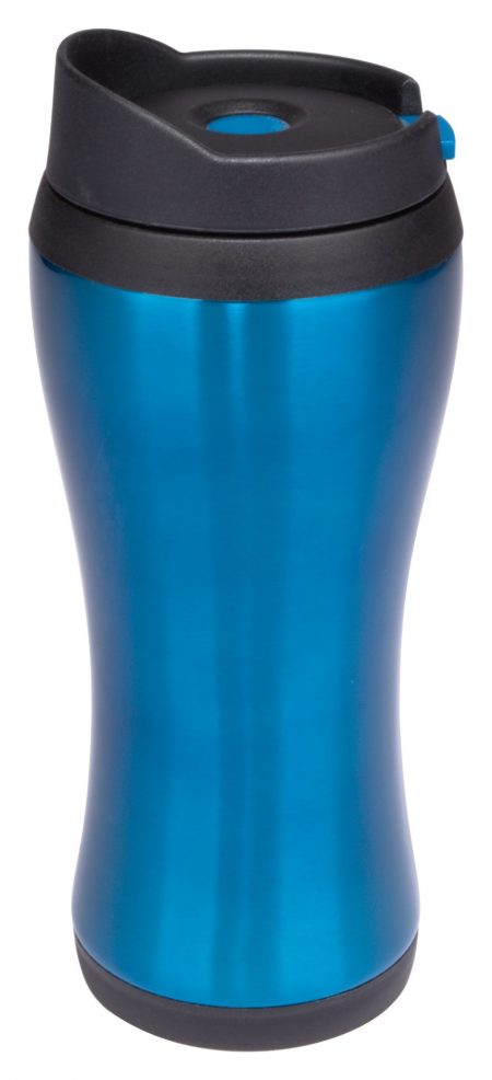 Urbana 14oz blue stainless steel tumbler with blue accent