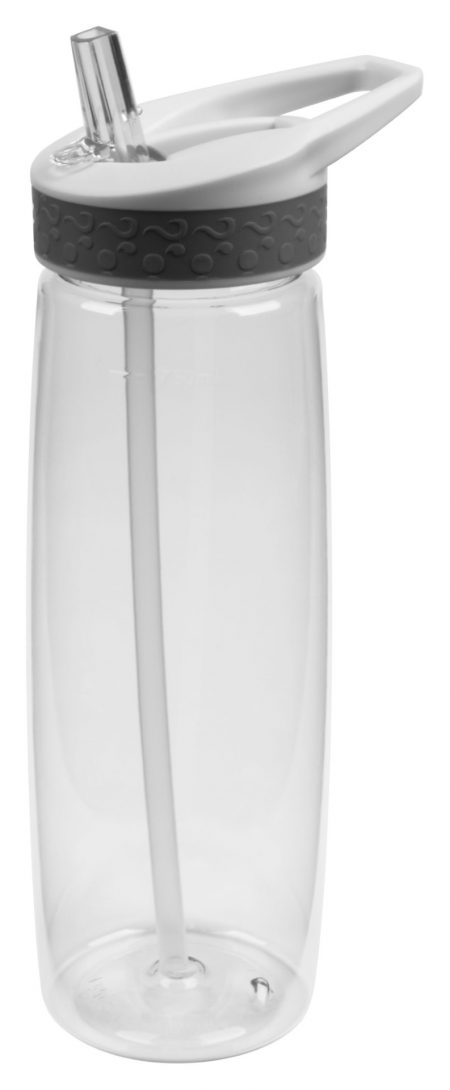 Clear Wave 25 oz spill proof bottle with straw