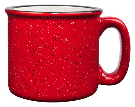 Red 15oz western vintage mug with handle